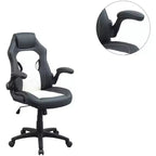 Sedia da ufficio Okak regolabile in altezza, sedia da scrivania imbottita con ruote, comoda sedia da gaming per ufficio, studio, sala giochi