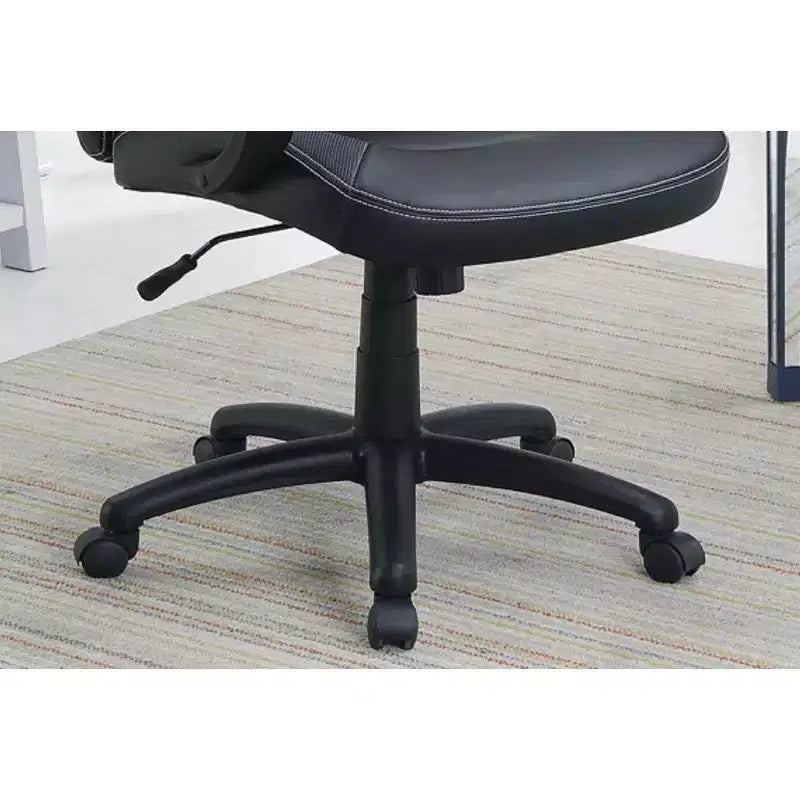 Sedia da ufficio Okak regolabile in altezza, sedia da scrivania imbottita con ruote, comoda sedia da gaming per ufficio, studio, sala giochi