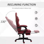 Chaise de gaming Okak High-Back avec appuie-tête, chaise d'ordinateur avec soutien lombaire et repose-pieds, chaise de bureau pour l'étude, salle de lecture