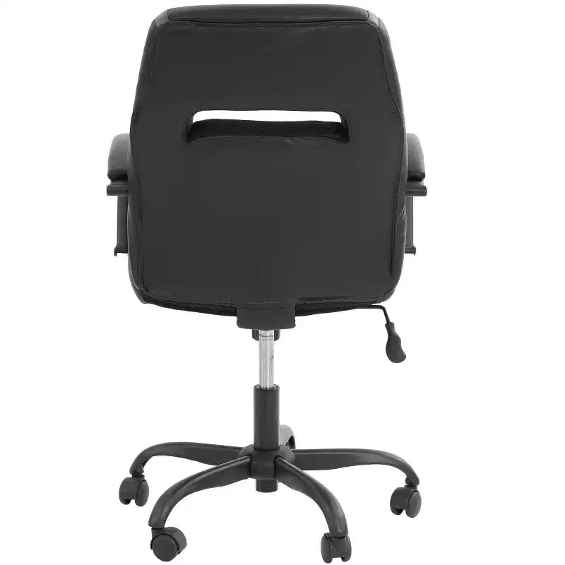 Sedia da gaming Okak con braccioli, sedia incrociata con ruote, sedia da computer imbottita per studio, ufficio, sala giochi