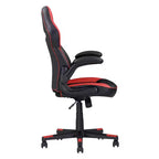 Sedia da gaming ergonomica Okak con braccioli regolabili, sedie da ufficio con girevole a 360 gradi e controllo dell'inclinazione, sedia incrociata per sala gaming, studio, nera