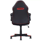 Sedia da gaming ergonomica Okak con braccioli regolabili, sedie da ufficio con girevole a 360 gradi e controllo dell'inclinazione, sedia incrociata per sala gaming, studio, nera