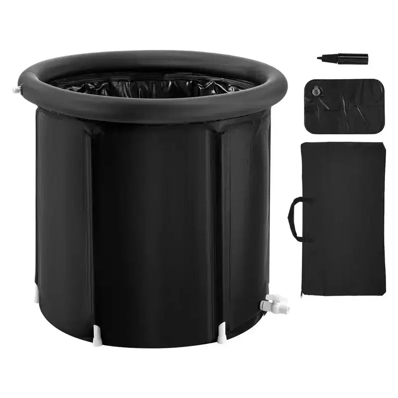VEVOR Ice Bath Tub, Cold Water Therapy Plunge Tub for Athletes, Portable Outdoor Ice Barrel Plunge Pool for Recovery, 90 Gal Bathtub ,32Lx30H,Black