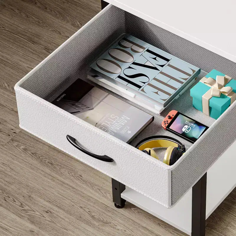Greenstell Bureau d'ordinateur de rangement de 99/119/140 cm avec support d'écran, bureau de jeu LED, prise de courant et tiroirs multiples