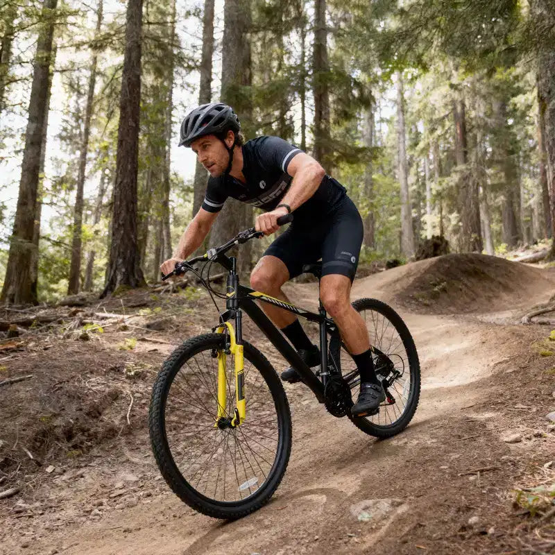 Hykolity Vélo tout-terrain 29 pouces 29r VTT Sport Grand vélo Suspendu Léger Cyclisme en extérieur pour Adulte Homme Femme Gris neutre