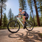 Hykolity VTT 29 pouces 29r Vélo de sport Grande taille Tout-suspendu Léger Cyclisme en plein air pour homme femme adulte - Blanc pâle