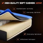 Sedia da gioco ergonomica Okak con poggiapiedi e supporto lombare, sedia da computer con poggiatesta e braccioli, sedia con ruote per studio e ufficio