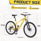 Mountain bike Whisen 27.5 con cambio posteriore a 8 velocità, sospensione anteriore, telaio in acciaio