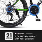 Vélo tout terrain Okak 26 pouces, 21 vitesses et freins à disque, vélo de cross pour enfants avec cadre en acier à haute teneur en carbone, vélo pour hommes adultes et adolescents