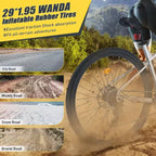 VTT Okak 29 pouces avec système 8 vitesses, Dirt Bike avec cadre en acier et suspension avant, vélo pour adultes hommes, femmes, garçons et filles
