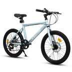 Vélo enfant Okak 20" avec 7 vitesses et cadre en acier, vélo enfant avec double freins à disque et pneus de 1,75", vélos cruiser pour garçons et filles