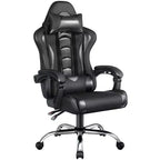 Yaheetech PU Leather Ergonomic Gaming Chair Executive Computer Chair with Padded Armrests
