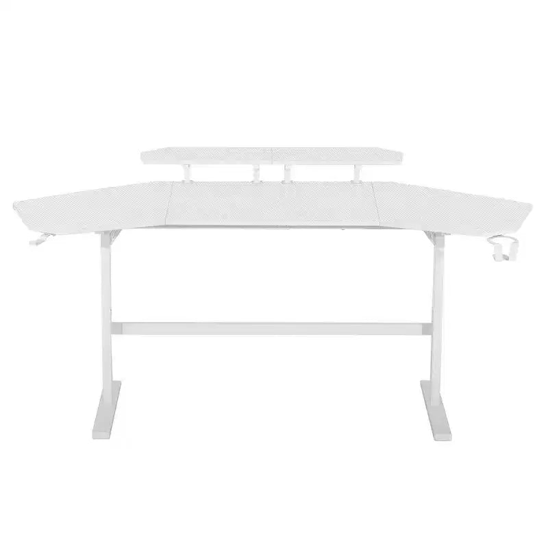 Bureau de gamer avec étagères et support pour accessoires