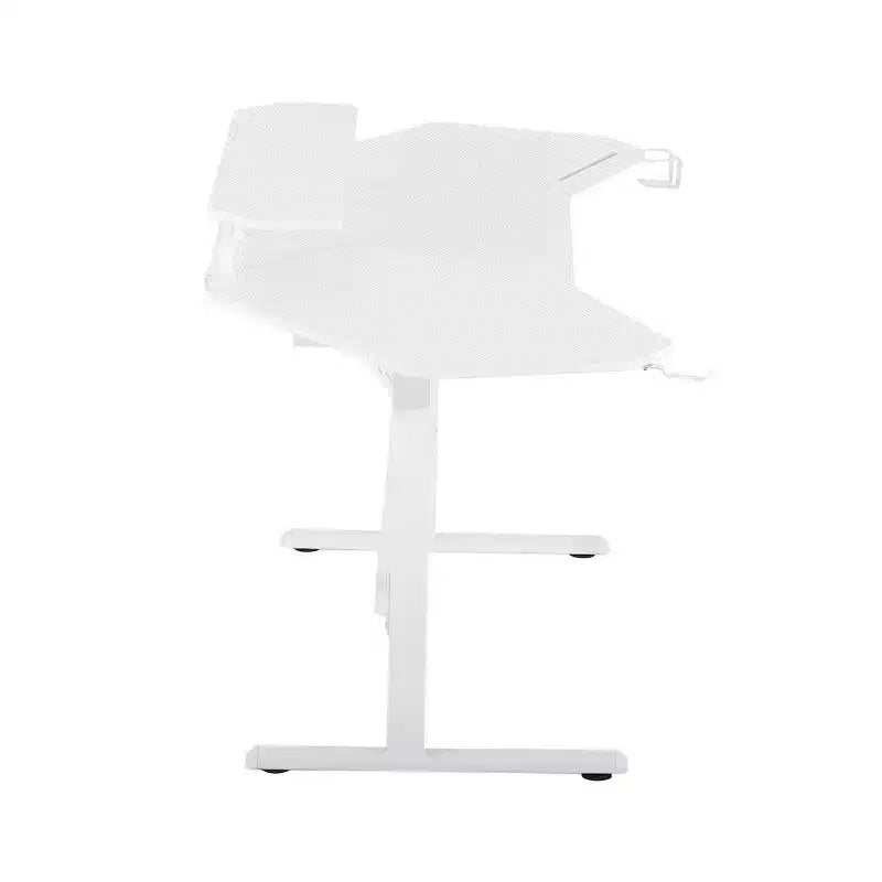 Bureau de gamer avec étagères et support pour accessoires