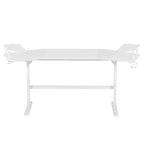 Bureau de gamer avec étagères et support pour accessoires