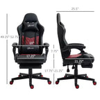 Sedia da gaming da corsa in pelle PU Diamond, sedia da ufficio da gamer con schienale alto girevole reclinabile con poggiapiedi, supporto lombare, altezza regolabile