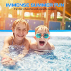 Piscine Gonflable Familiale Sunrio 120 x 72 x 22 Grande Piscine de Jardin pour Enfants et Adultes