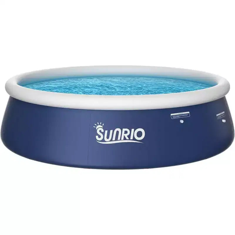 Piscine gonflable hors-sol Sunrio 183 cm x 51 cm, anneau supérieur rond, bleue