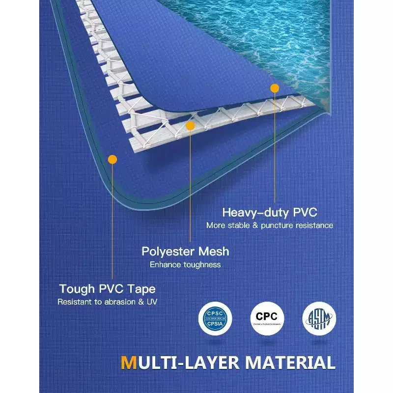 Piscine hors-sol ronde Sunrio 3,05 x 0,76 m avec cadre – Comprend une pompe de filtration de 2000 L/h et une couverture