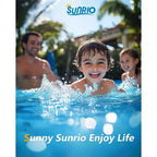Piscine gonflable hors sol Sunrio 2,4 m x 50 cm ronde à installation rapide pour jardin