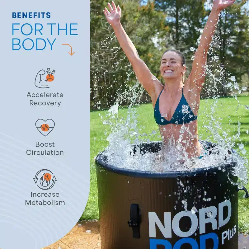 LifePro NordPod Plus Bain froid XL 300 litres, Bain de glace portable, Baignoire gonflable pour l'eau froide pour athlètes, Récupération intérieure et extérieure