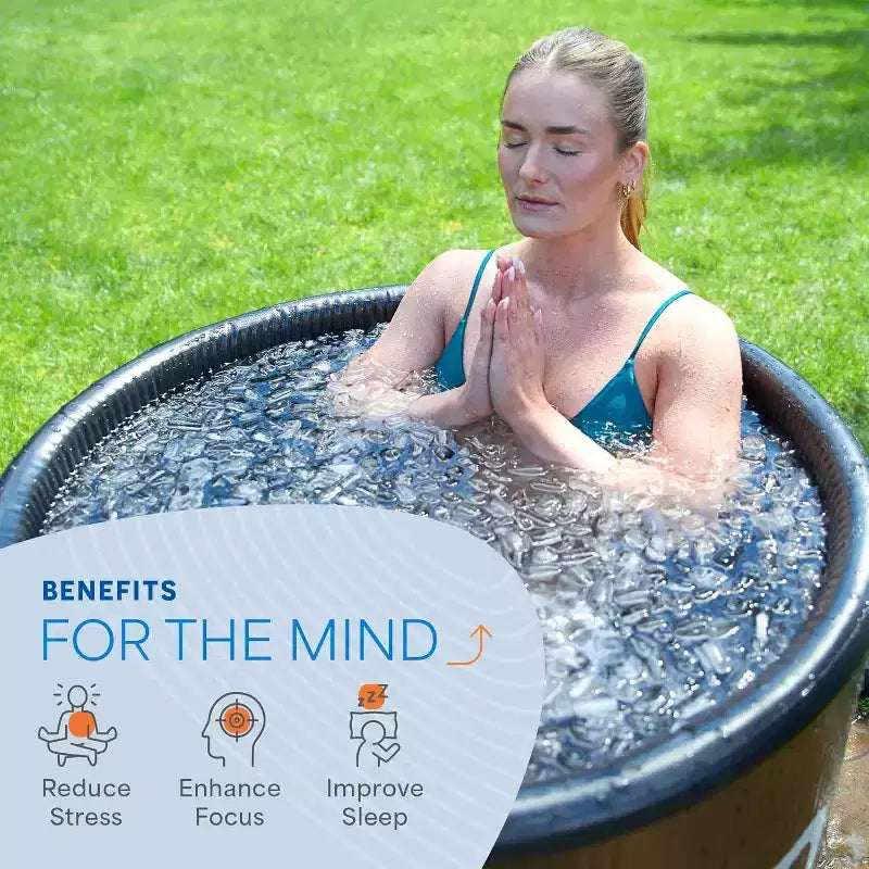 LifePro NordPod Plus Bain froid XL 300 litres, Bain de glace portable, Baignoire gonflable pour l'eau froide pour athlètes, Récupération intérieure et extérieure