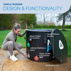 LifePro NordPod Plus Bain froid XL 300 litres, Bain de glace portable, Baignoire gonflable pour l'eau froide pour athlètes, Récupération intérieure et extérieure
