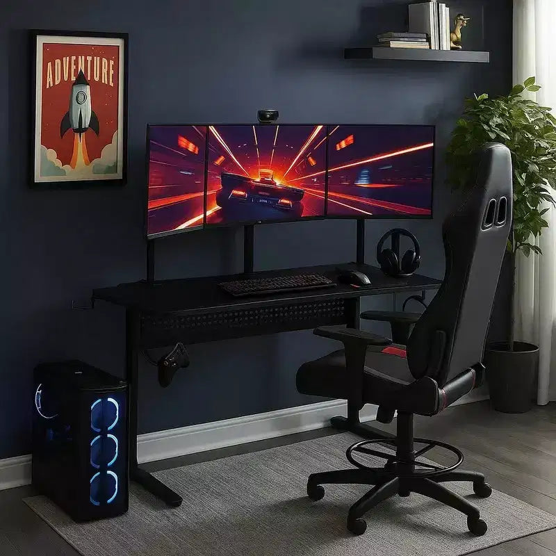 Tavolo da gioco Royal Hampton con porta USB, nero