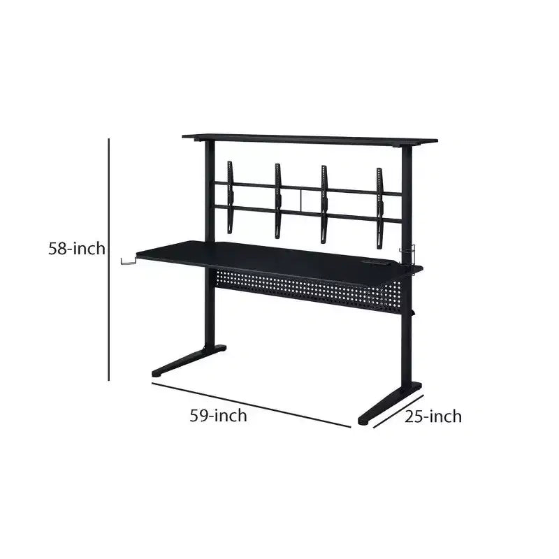 Tavolo da gioco Royal Hampton con porta USB, nero