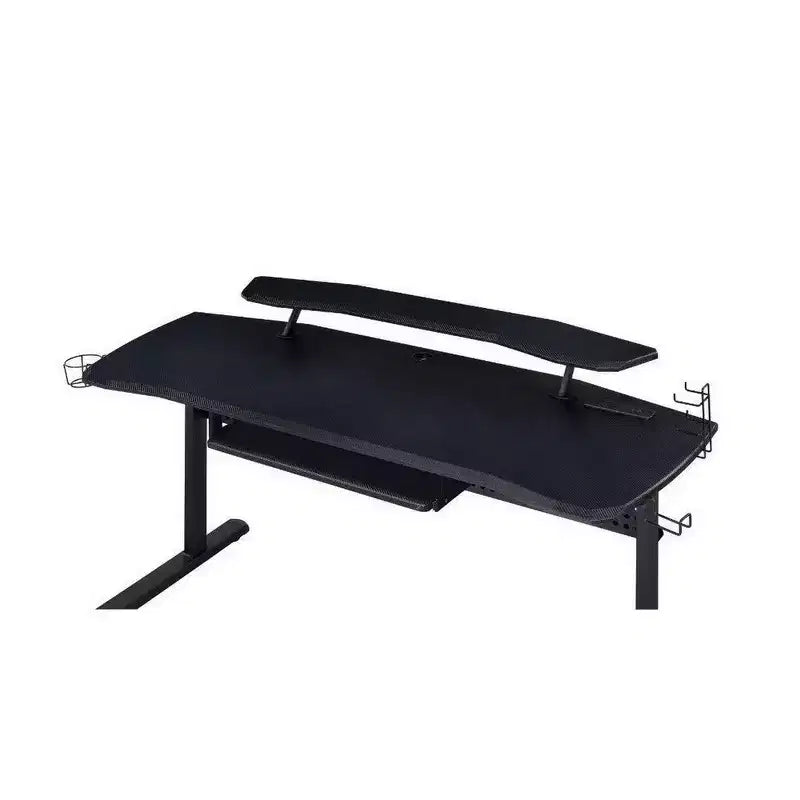 Table de jeu Royal Hampton avec port USB et support de casque, noir