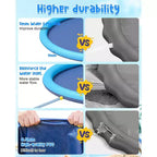 Jasonwell Tapis de Jeu Aquatique Antidérapant pour Enfants et Chiens, Piscine Gonflable de 77 Po avec Jet d'Eau, Jouet d'Eau Extérieur pour Enfants et Animaux de Compagnie, Bleu