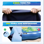Jasonwell Tapis de jeux aquatique antidérapant pour enfants et chiens, piscine avec arroseur épaissie de 87 pouces, jouet d'eau extérieur pour enfants et animaux domestiques, bleu