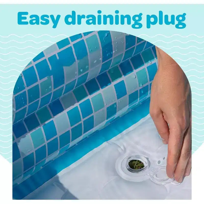 Piscine gonflable pour bébé Jasonwell 34x10 pour tout-petits de 1 à 3 ans, fond souple, poignées et vidange, baignoire gonflable et piscine à balles, jouet d'été extérieur pour garçons