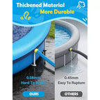Jasonwell Tapis de jeu aquatique antidérapant pour chiens et enfants, 130 cm, pour grands chiens, jouet d'arrosage d'été, bleu