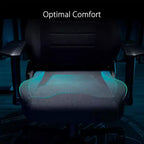 Sedia da gaming ASUS ROG Aethon Fabric Edition, cuscino del sedile a doppia densità, braccioli 2D con morbida imbottitura, supporto lombare integrato, struttura interamente in acciaio