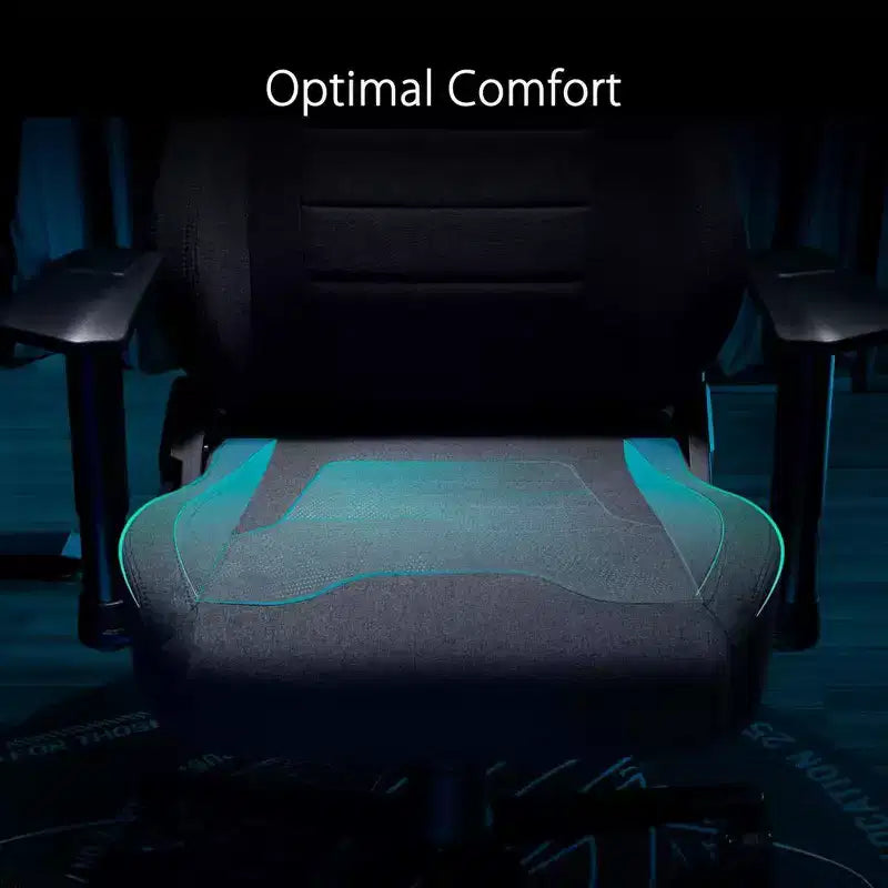 Sedia da gaming ASUS ROG Aethon Fabric Edition, cuscino del sedile a doppia densità, braccioli 2D con morbida imbottitura, supporto lombare integrato, struttura interamente in acciaio