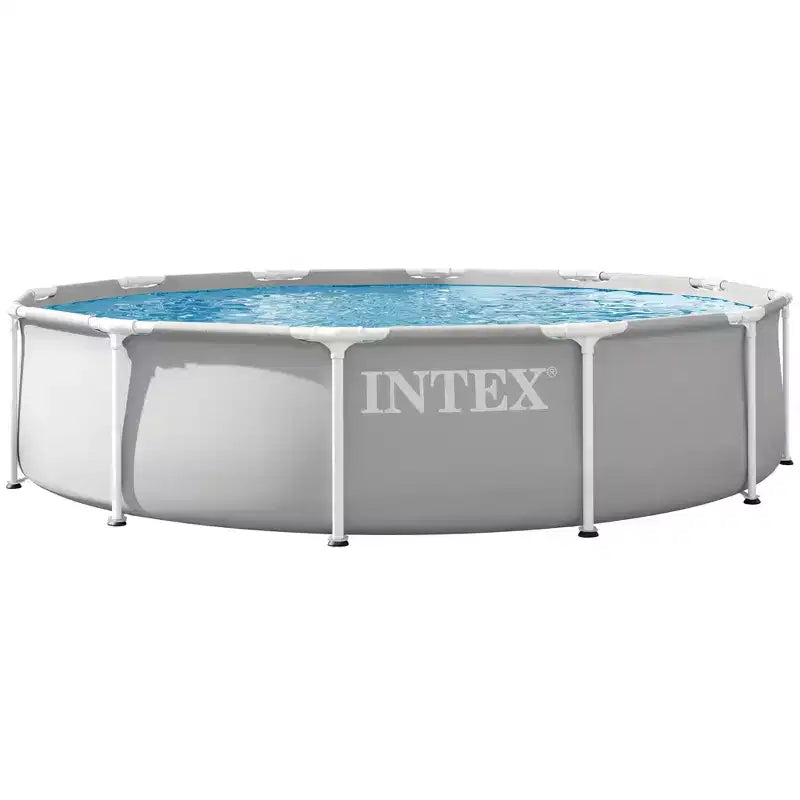 Intex: Prism Frame Premium Pool Set - 12ft x 30in, Grey, Above Ground Pool