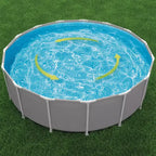 Intex : Piscine tubulaire Prism Frame Premium - 3,66 m x 76 cm, grise, piscine hors sol