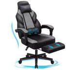Chaises de Jeu Celebalcony pour Adultes avec Repose-Pieds, Dossier Haut, Support Lombaire Massant, Chaises d'Ordinateur Pivotantes à 360° et Réglables en Hauteur