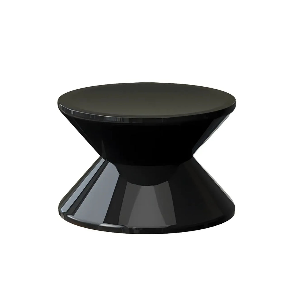 Table de chevet ronde moderne en acrylique orange