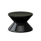 Table de chevet ronde moderne en acrylique orange