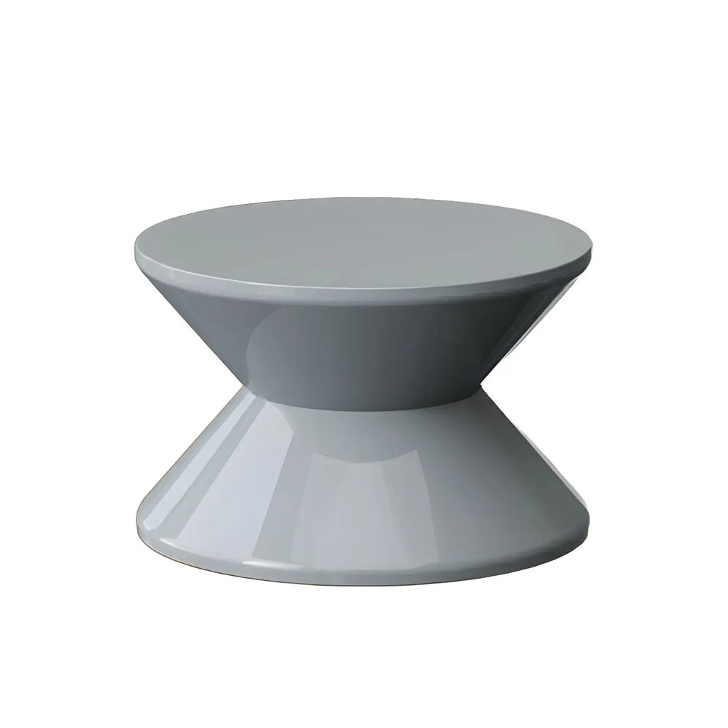 Table de chevet ronde moderne en acrylique orange
