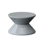 Table de chevet ronde moderne en acrylique orange