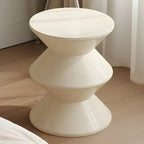 Table de chevet ronde moderne en acrylique orange