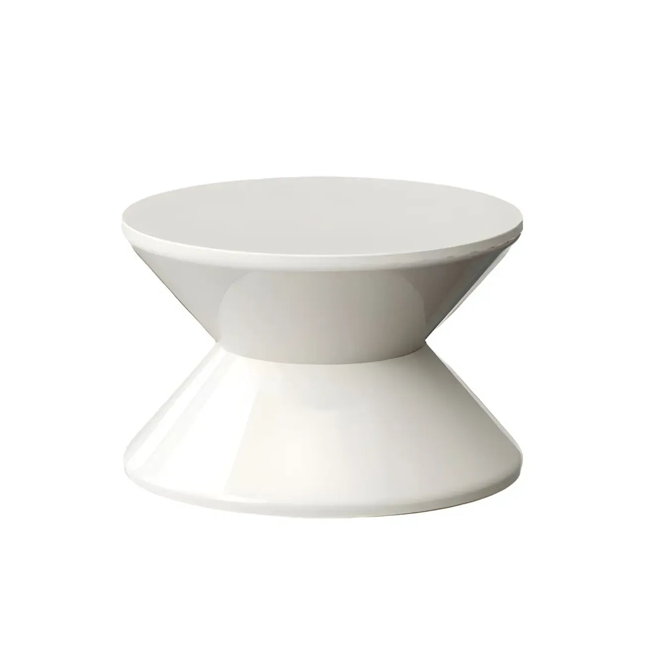 Table de chevet ronde moderne en acrylique orange