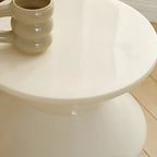 Table de chevet ronde moderne en acrylique orange