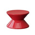 Table de chevet ronde moderne en acrylique orange