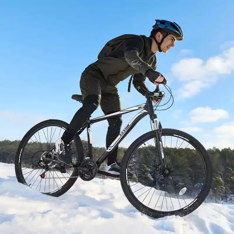 Mountain bike da 29 pollici con sospensione anteriore, telaio in alluminio a 21 velocità con doppi freni a disco