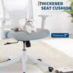 Chaise de bureau ergonomique en maille | Appui-tête rembourré et roulettes | Chaise de jeu/bureau pour salle d'e-sport, bureau, chambre