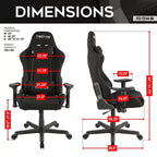 Chaise de jeu ergonomique réglable TUYOHW, pivotante à 360°, avec oreillers pour la tête et les lombaires, fauteuil inclinable à 90-150° pour le bureau et la maison, charge maximale de 113 kg, noire
